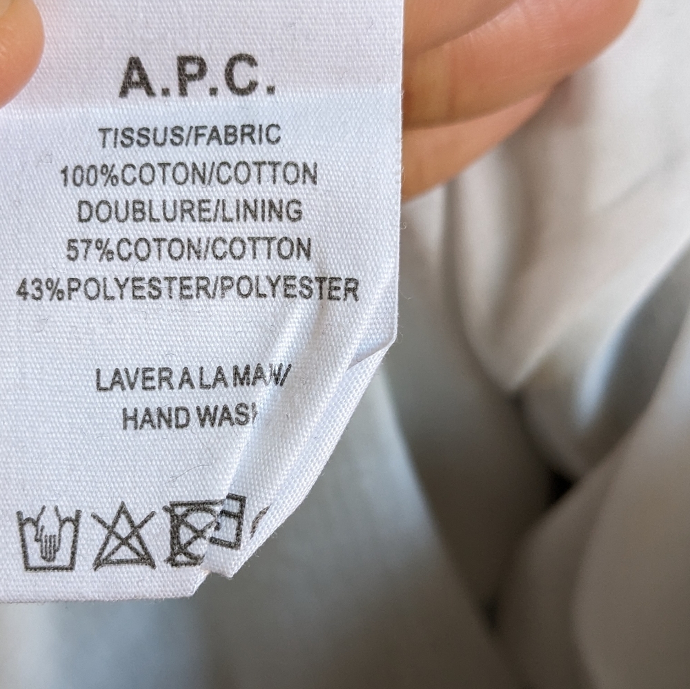 APC cotton shift mini dress size small - Picture 5 of 5